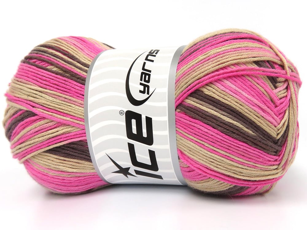 4x100gr. COTTON MAGIC Pembe tonları Pamuk Bebe, Yazlık İplikler, Pamuk, Batik Desenli, %100 Pamuk