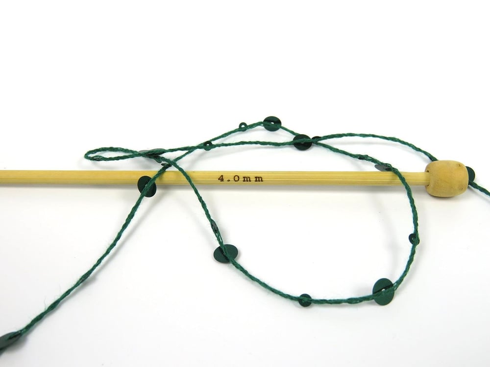 4x50gr. COTTON PAILLETTE Yeşil Pamuk Metalik Simli, Yazlık İplikler, Pamuk, Boncuklu Pullu