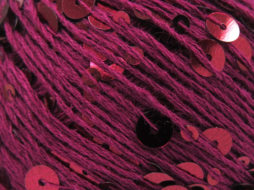 4x50gr. COTTON PAILLETTE Maron Pamuk Metalik Simli, Yazlık İplikler, Pamuk, Boncuklu Pullu