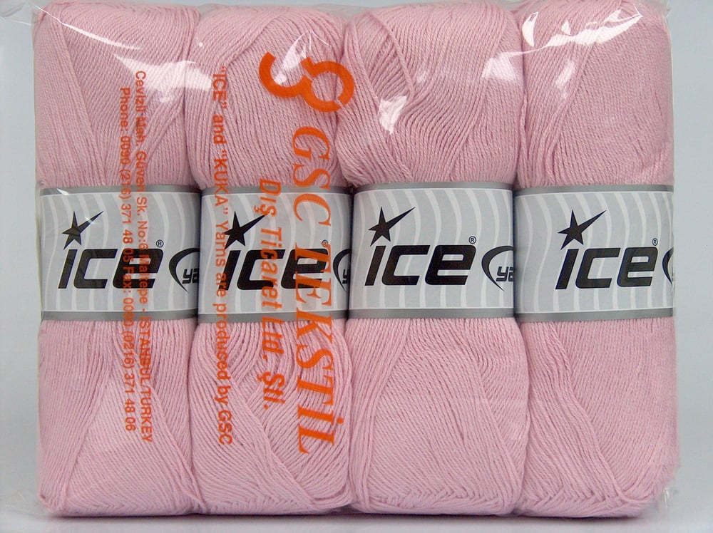 4x100gr. COTTONAC FINE Bebe Pembesi Pamuk, Akrilik Yazlık İplikler, Pamuk