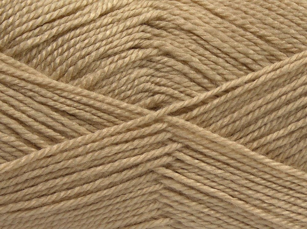 4x100gr. DORA Bej Akrilik Kışlık, Düz iplikler, 100% Akrilik