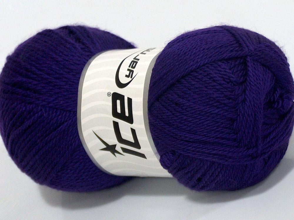 4x100gr. DORA Mor Akrilik Kışlık, Düz iplikler, 100% Akrilik