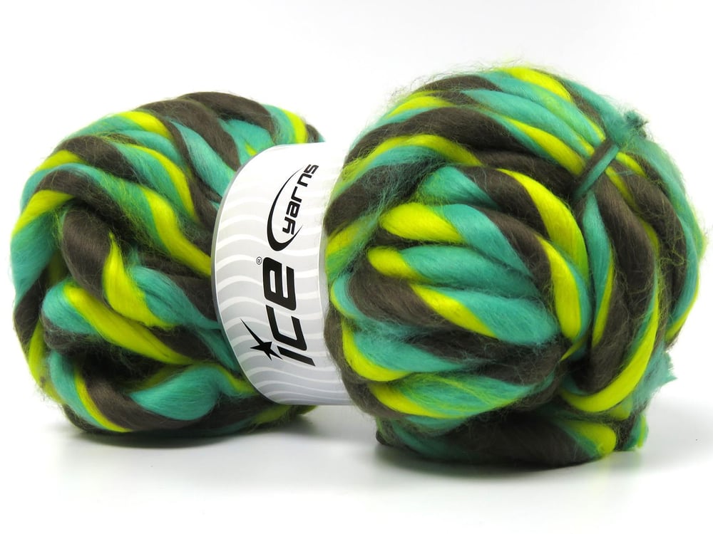 1x300gr. ELDRIDGE Yeşil Tonları Yün, Akrilik Kışlık, Yün, Çok Kalın, Akrilik