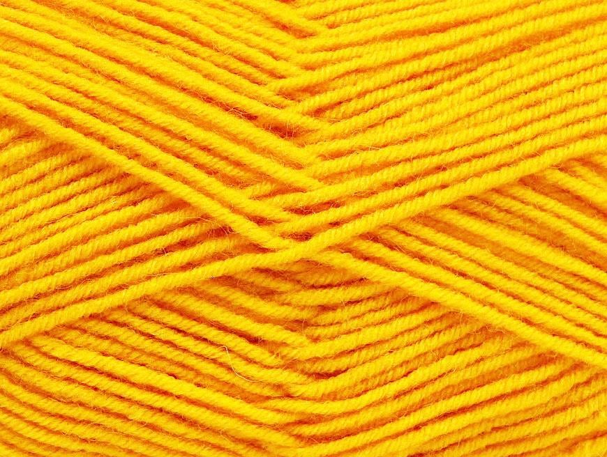 4x100gr. ELITE WOOL Sarı Yün, Akrilik Kışlık, Yün, Worsted