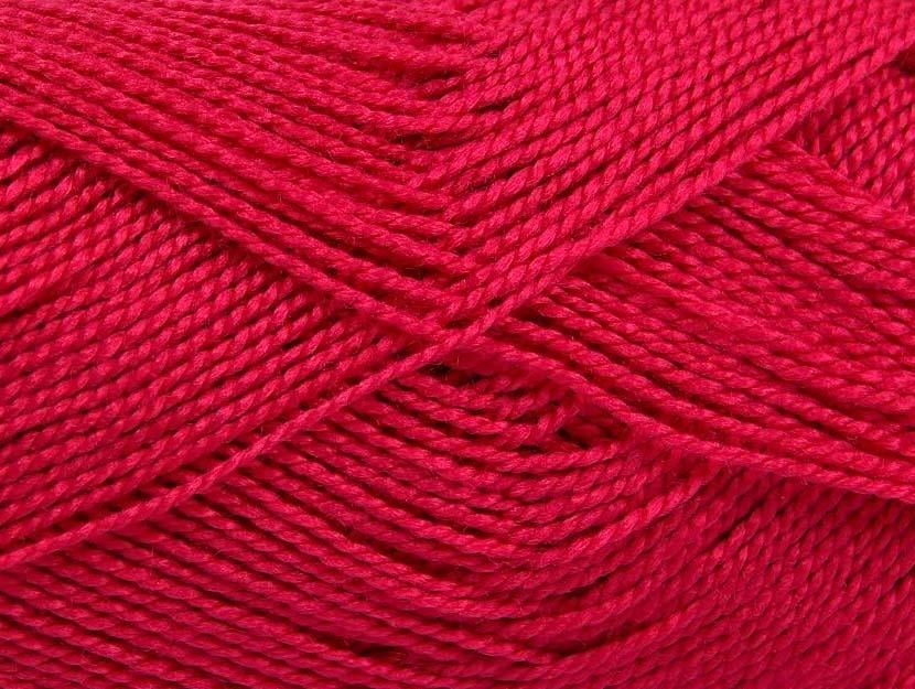 10x30gr. ETAMIN Şeker pembe Akrilik Kışlık, Çok İnce, Düz iplikler, 100% Akrilik