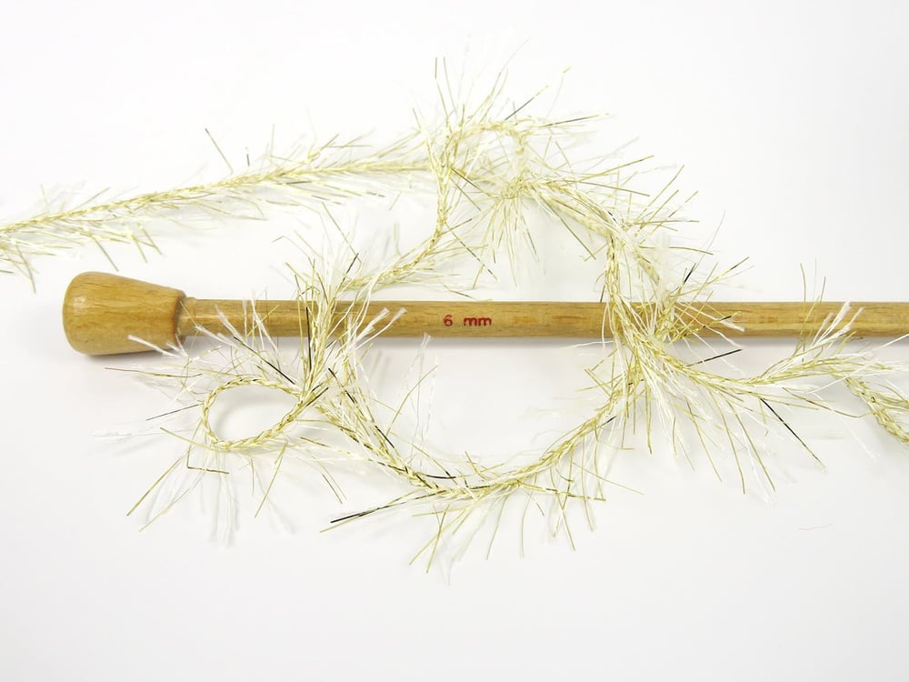 8x50gr. EYELASH DAZZLE 50GR Krem, Altın Metalik Simli Metalik Simli, Yumoş, Sakallı, Kışlık, Kalın