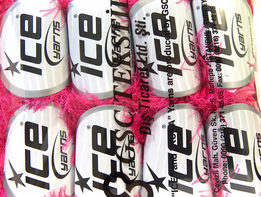 8x50gr. EYELASH Çingene Pembesi  Yumoş, Sakallı, Kışlık, Kalın