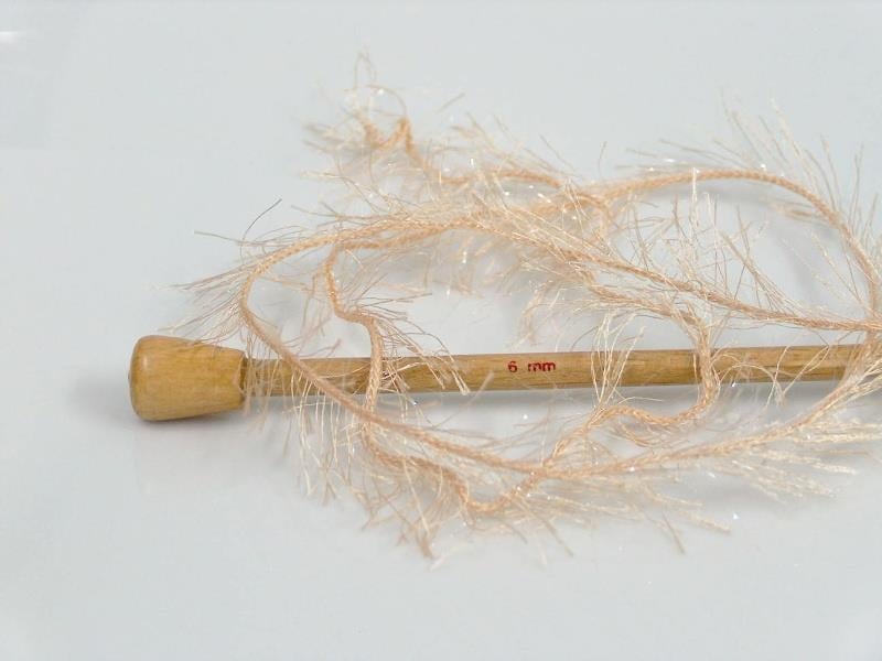 4x100gr. EYELASH GLITZ Cafe Latte  Simli Metalik Simli, Yumoş, Sakallı, Kışlık, Kalın