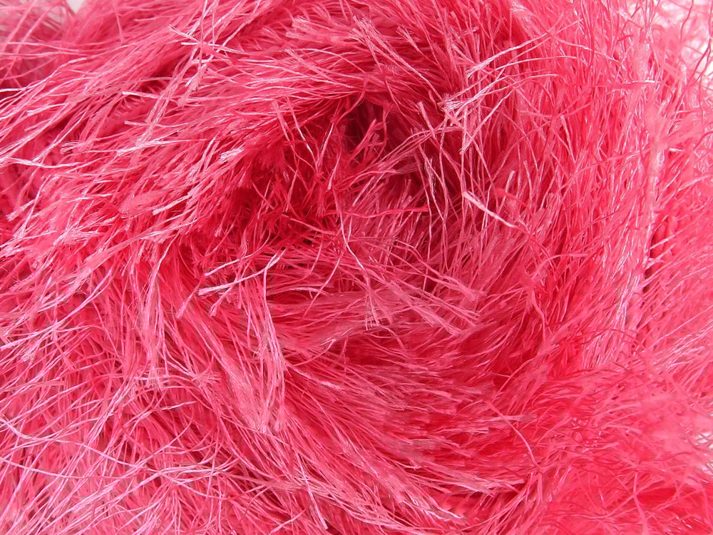 2x200gr. EYELASH SUPERBULKY Şeker pembe  Yumoş, Sakallı, Kışlık, Çok Kalın