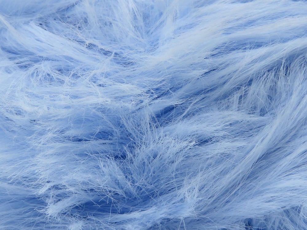 8x50gr. FAUX FEATHER Bebe Mavisi  Yumoş, Sakallı, Kışlık, Kalın