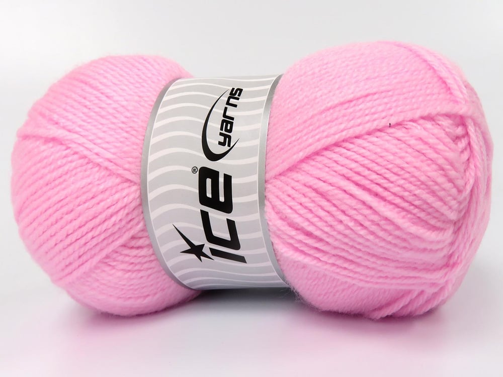 4x100gr. FAVORITE Bebe Pembesi Akrilik Kışlık, Düz iplikler, Worsted, 100% Akrilik