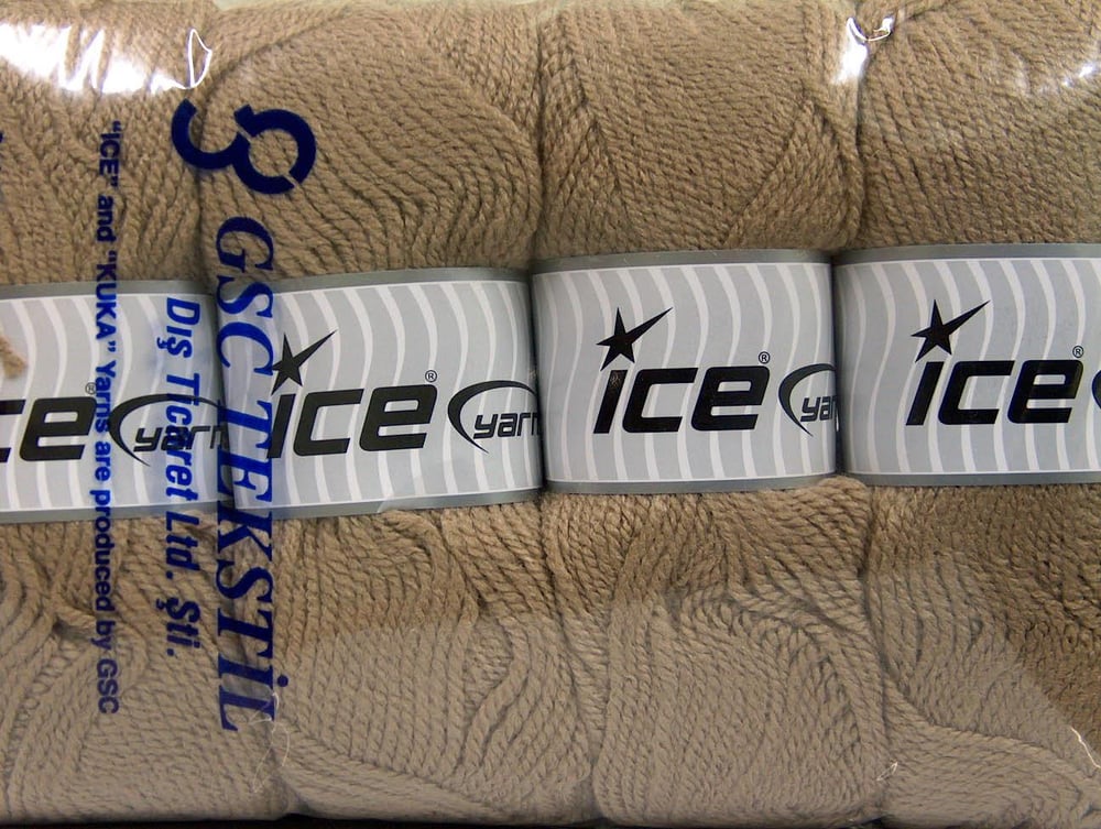 4x100gr. FAVORITE Deve Tüyü Akrilik Kışlık, Düz iplikler, Worsted, 100% Akrilik