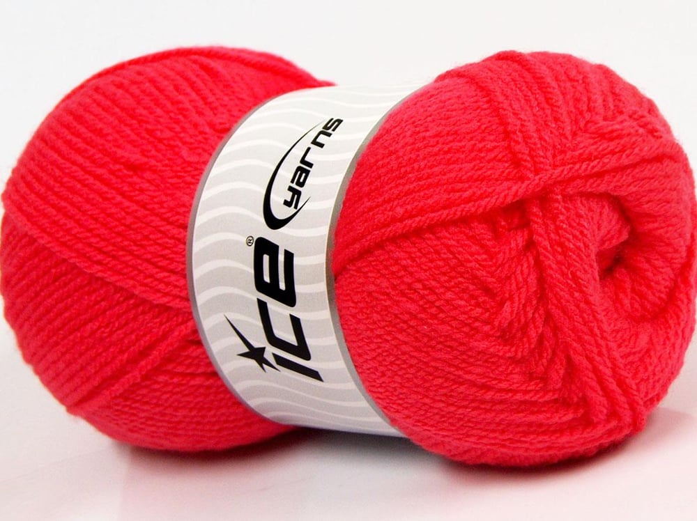 4x100gr. FAVORITE Şeker pembe Akrilik Kışlık, Düz iplikler, Worsted, 100% Akrilik