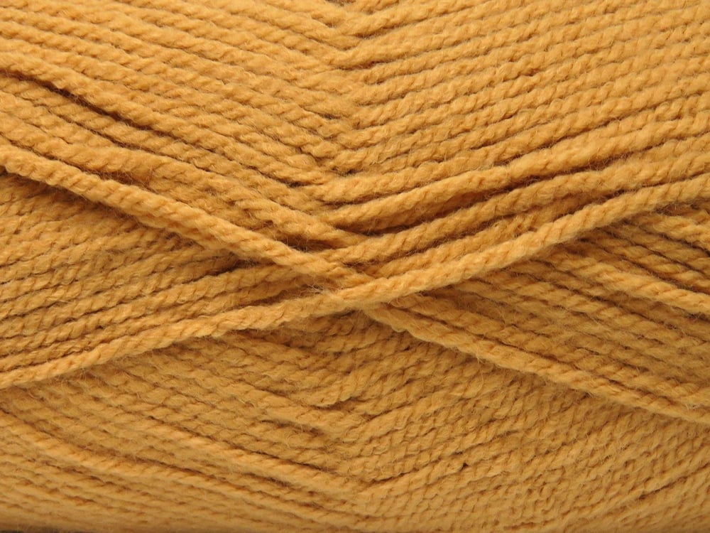 4x100gr. FAVORITE Altın Akrilik Kışlık, Düz iplikler, Worsted, 100% Akrilik