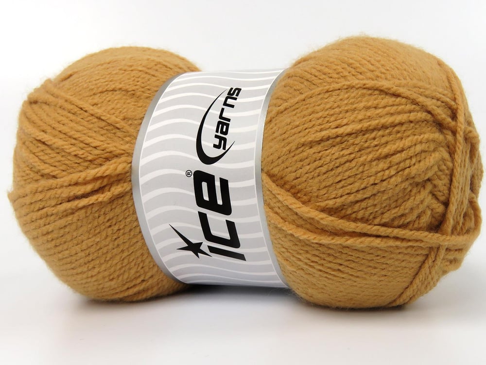 4x100gr. FAVORITE Altın Akrilik Kışlık, Düz iplikler, Worsted, 100% Akrilik