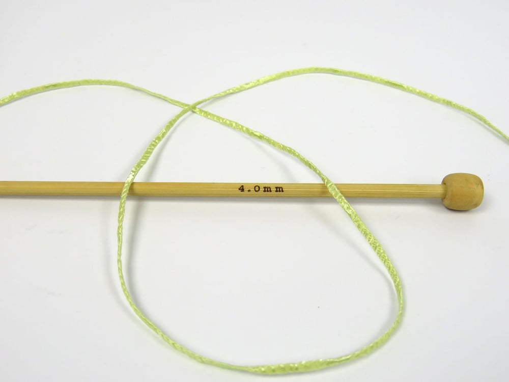 6x50gr. FETTUCCIA Açık Yeşil Akrilik Şerit, Yazlık İplikler, Worsted, Akrilik