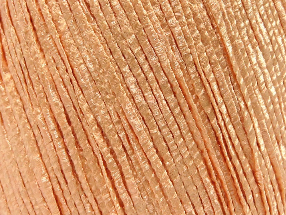 6x50gr. FETTUCCIA Açık Somon Akrilik Şerit, Yazlık İplikler, Worsted, Akrilik