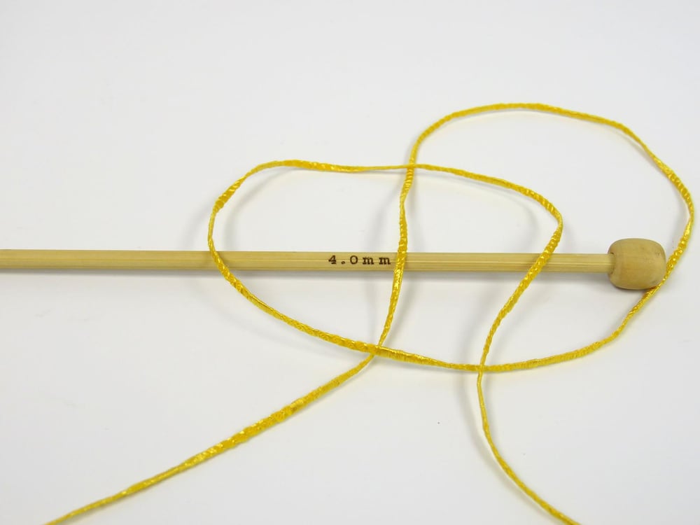 6x50gr. FETTUCCIA Sarı Akrilik Şerit, Yazlık İplikler, Worsted, Akrilik