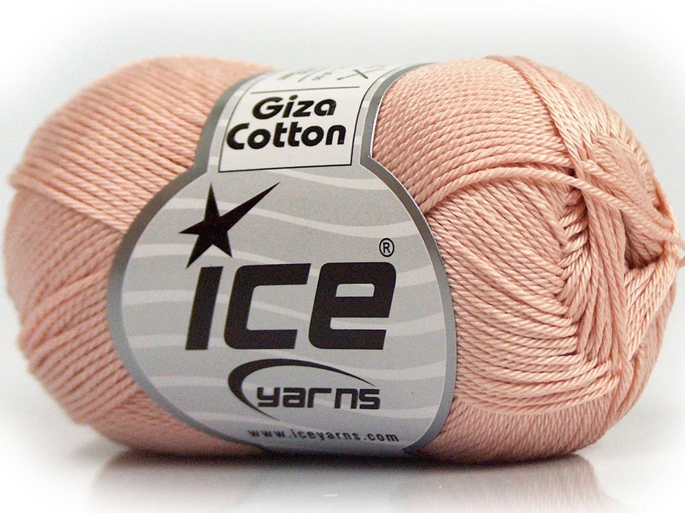 6x50gr. GIZA COTTON Pudra Pembe  Yazlık İplikler, Pamuk, %100 Pamuk