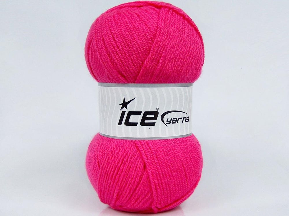 4x100gr. GONCA Şeker pembe Akrilik Kışlık, Düz iplikler, 100% Akrilik