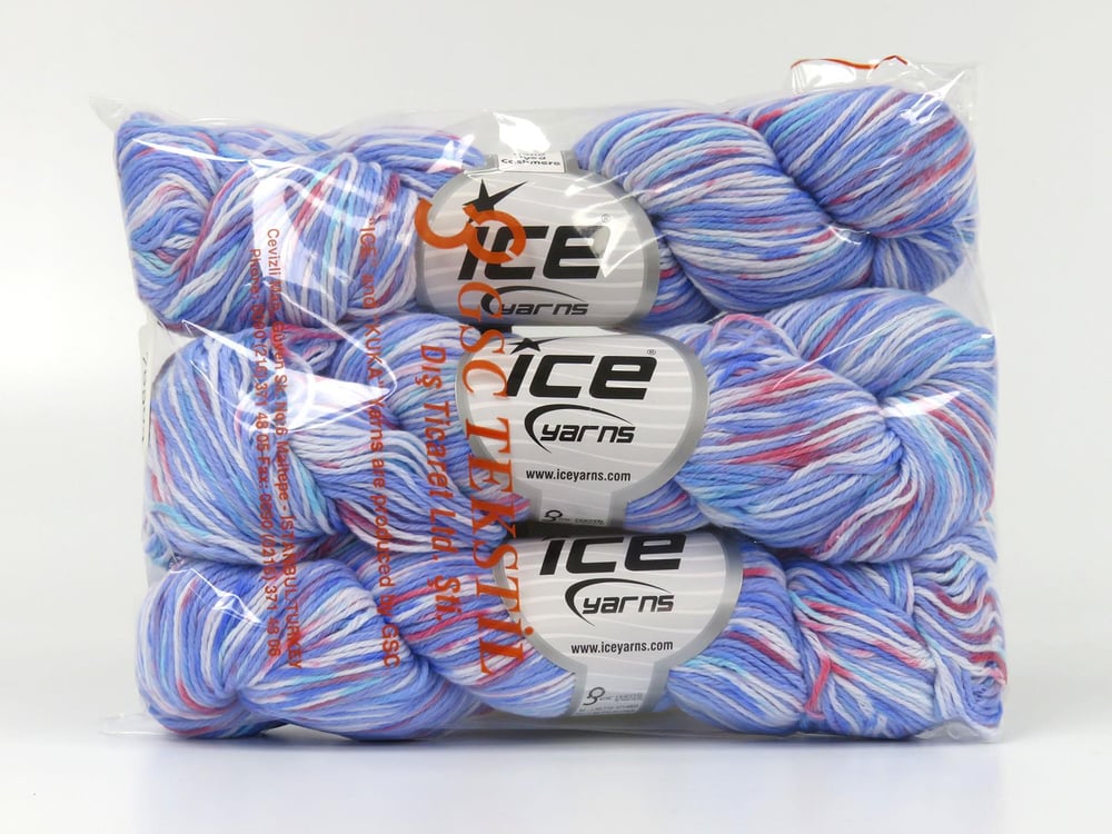 3x100gr. HAND DYED CASHMERE Beyaz, Leylak, Turkuaz, Bakır Kaşmir Lüks, Kaşmir, Batik Desenli, El Boyama