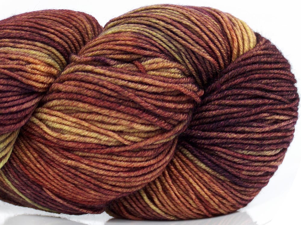 2x100gr. HAND DYED SOCK MERINO Bordo Tonları, Haki Tonları  Kışlık, Yün, Batik Desenli, El Boyama, Makina Yıkama