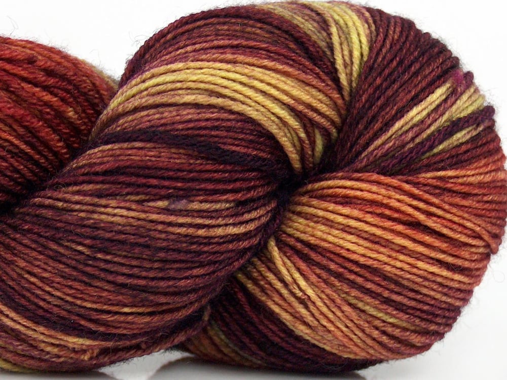 2x100gr. HAND DYED SOCK MERINO Yeşil  Kışlık, Yün, Batik Desenli, El Boyama, Makina Yıkama