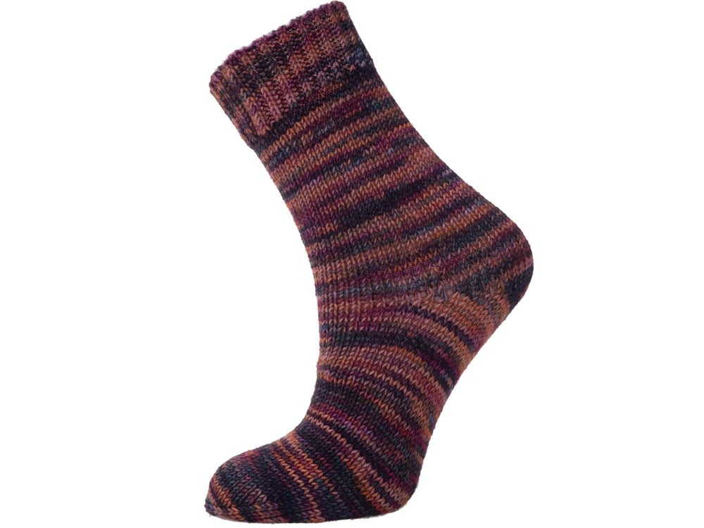 2x100gr. HAND DYED SOCK MERINO Turuncu, Maron, Fuşya, Çamurcun  Kışlık, Yün, Batik Desenli, El Boyama, Makina Yıkama