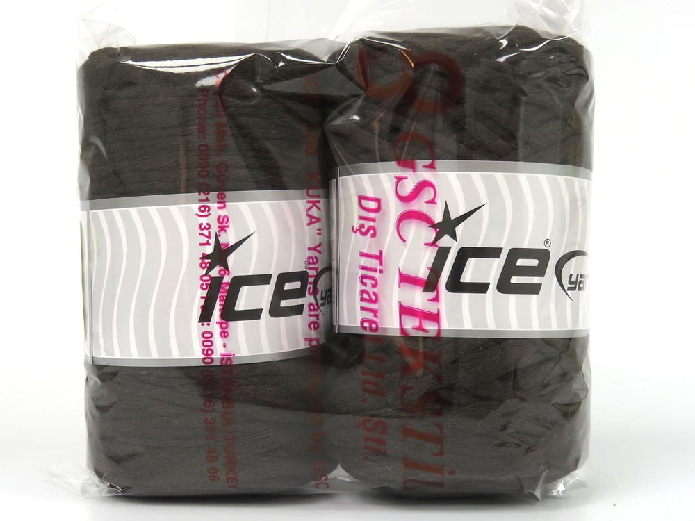 2x200gr. HOBBY COTTON Koyu Kahverengi Pamuk Yazlık İplikler, Pamuk, %100 Pamuk, Kalın