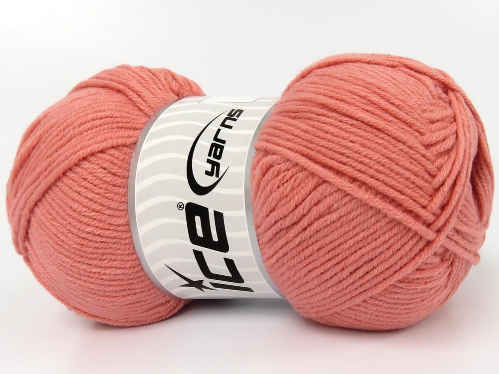 4x100gr. JEANS COTTON Açık Somon Premium Akrilik, Pamuk Yazlık İplikler, Pamuk, Akrilik