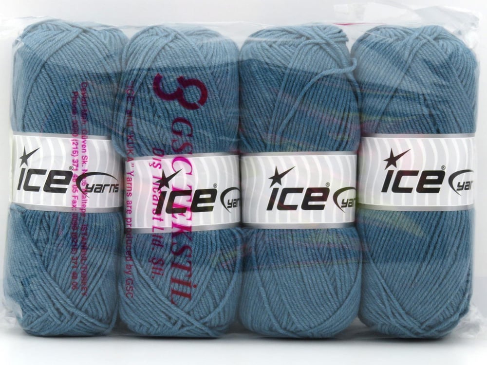 4x100gr. JEANS COTTON SPORT Çamurcun Premium Akrilik, Pamuk Yazlık İplikler, Pamuk, Akrilik