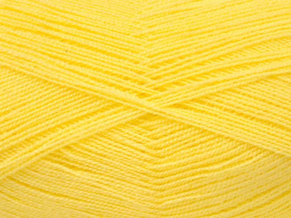 4x95gr. KRISTAL 95GR Açık Sarı Akrilik Kışlık, Çok İnce, Düz iplikler, 100% Akrilik