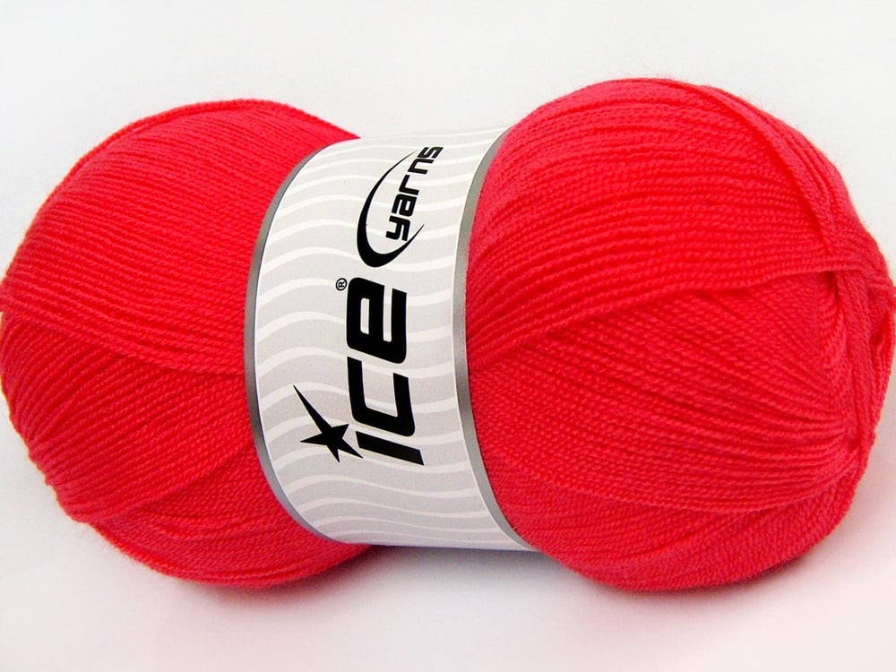 4x100gr. KRISTAL Koyu Somon Akrilik Kışlık, Çok İnce, Düz iplikler, 100% Akrilik