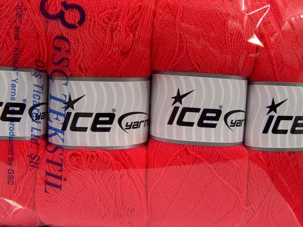 4x100gr. KRISTAL Koyu Somon Akrilik Kışlık, Çok İnce, Düz iplikler, 100% Akrilik