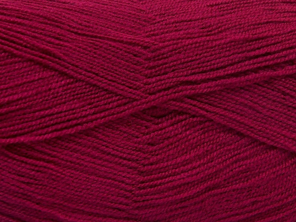 4x100gr. KRISTAL Fuşya Akrilik Kışlık, Çok İnce, Düz iplikler, 100% Akrilik