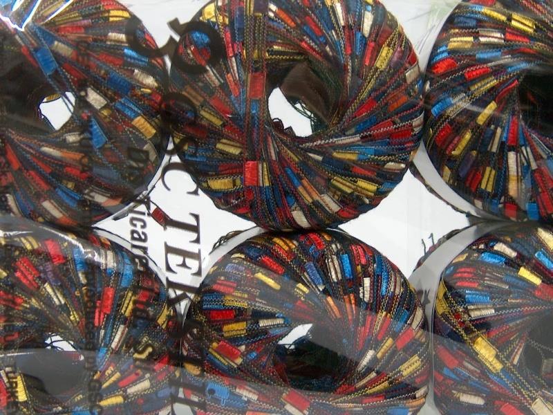 6x50gr. LADDER Mavi, Kırmızı, Turuncu, Sarı, Altın, lacivert  Merdiven, Şerit, Yazlık İplikler, Kalın