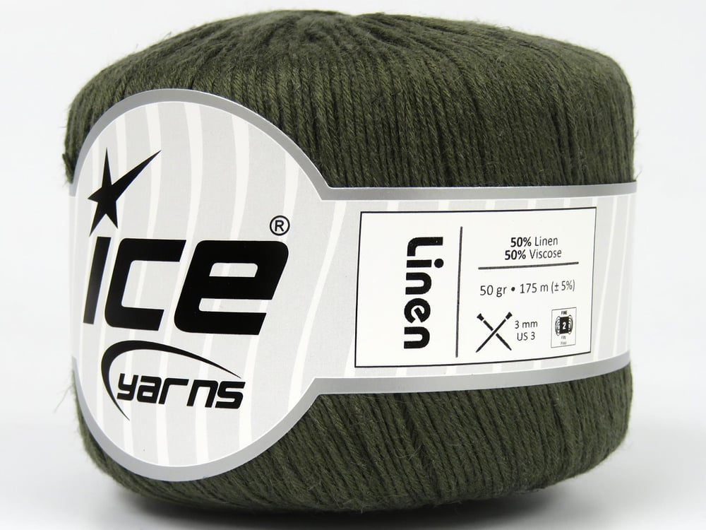 6x50gr. LINEN Haki Viskon, Keten Viskon, Yazlık İplikler, Keten