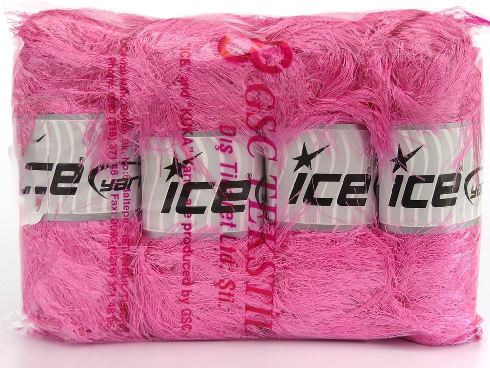 4x100gr. LONG EYELASH 100GR Pembe  Yumoş, Sakallı, Kışlık, Çok Kalın