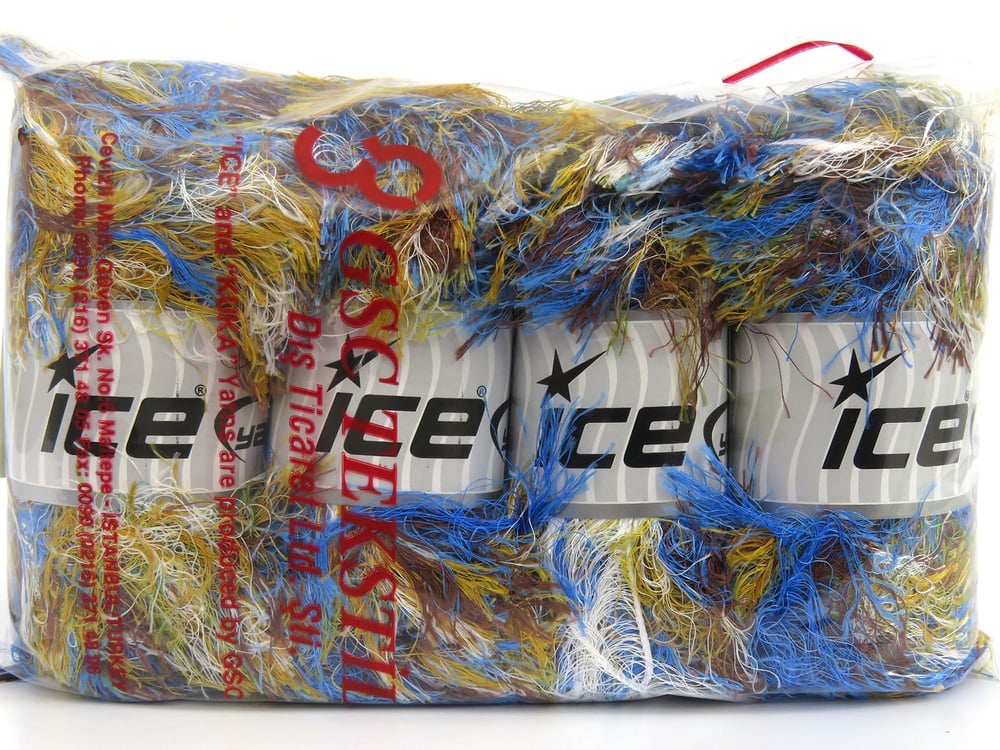 4x100gr. LONG EYELASH RAINBOW Kahverengi, Mavi, Beyaz, Sarı  Yumoş, Sakallı, Kışlık, Çok Kalın, Batik Desenli