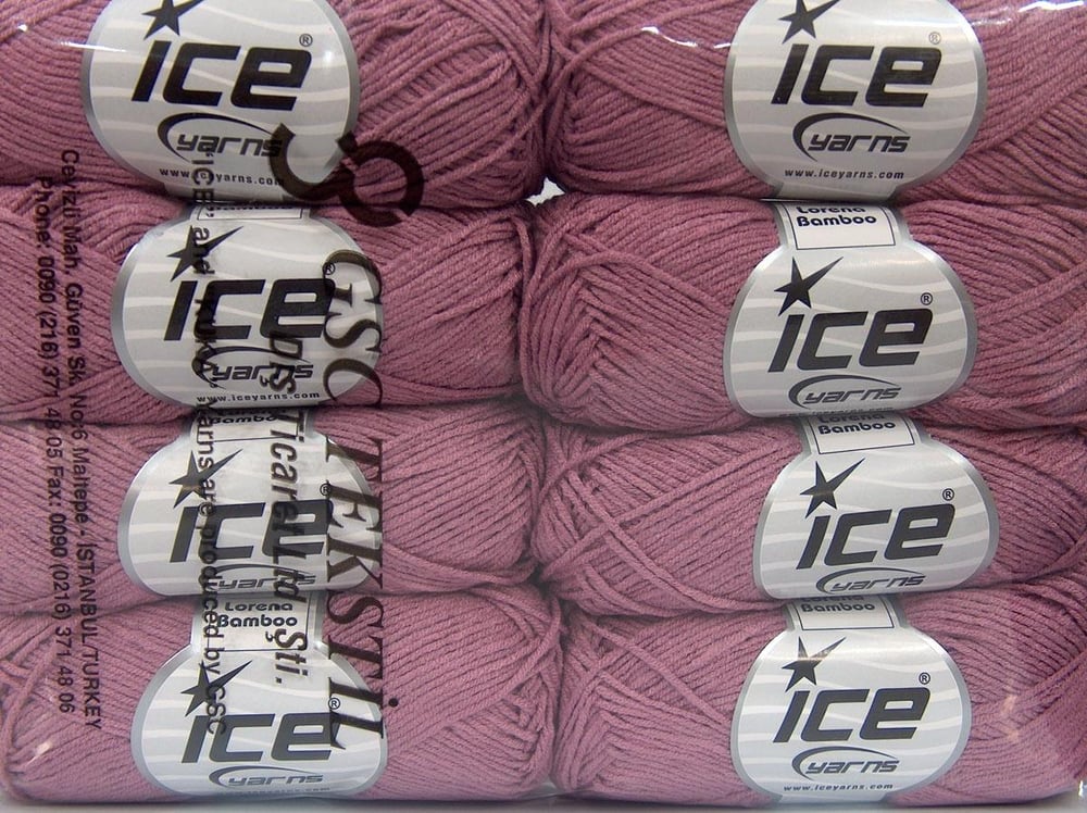 8x50gr. LORENA BAMBOO Orkide Akrilik, Bambu Yazlık İplikler, Bambu