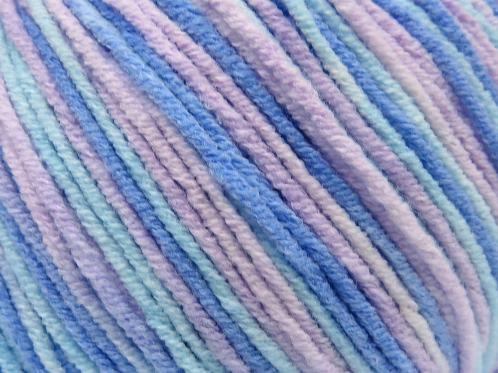 Lot of 8 Skeins Ice Yarns LORENA PASTEL (55% Cotton) Yarn Blue Turquoise Pink