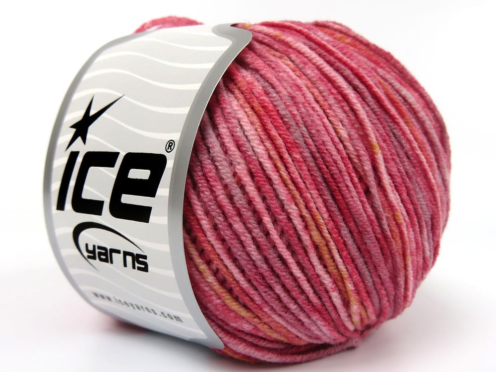 8x50gr. LORENA SPLASH Altın, Bordo Tonları Akrilik, Pamuk Yazlık İplikler, Pamuk, Batik Desenli, Akrilik