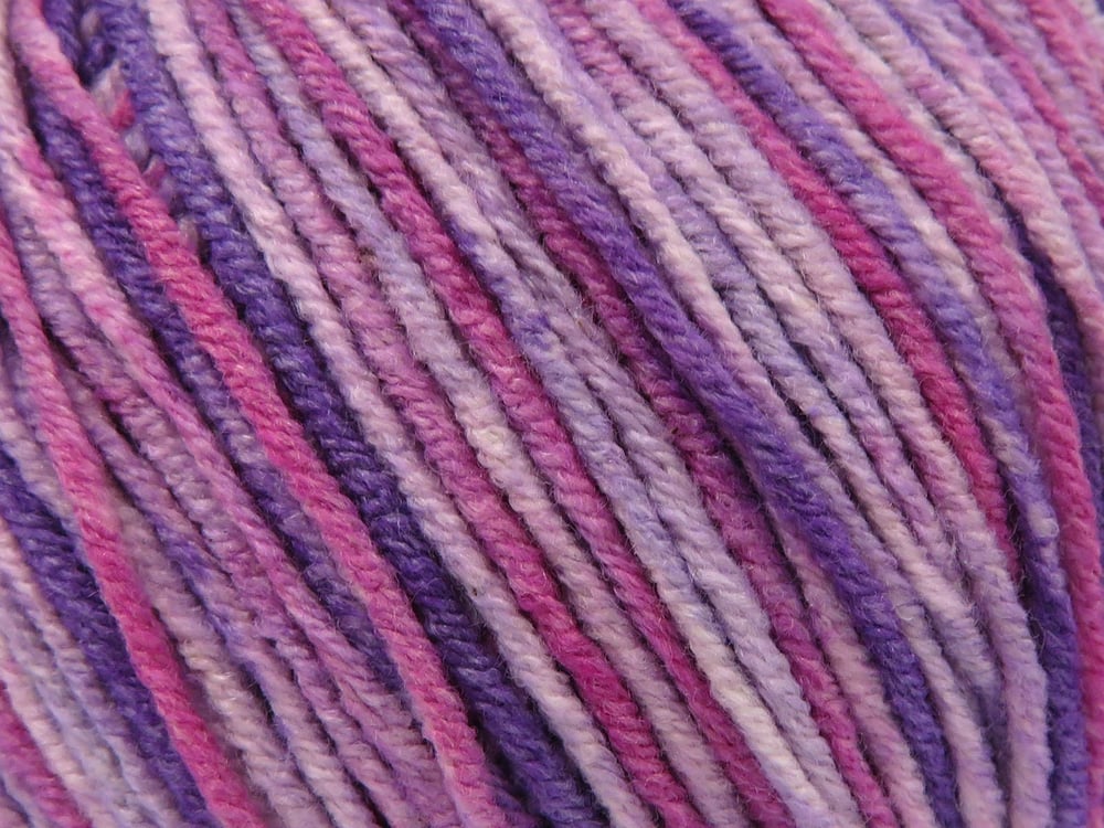 8x50gr. LORENA SPLASH Leylak Tonları, Pembe tonları Akrilik, Pamuk Yazlık İplikler, Pamuk, Batik Desenli, Akrilik