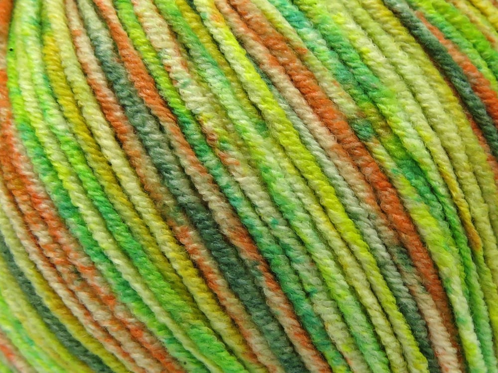 8x50gr. LORENA SPLASH Turuncu, Sarı, Yeşil Tonları Akrilik, Pamuk Yazlık İplikler, Pamuk, Batik Desenli, Akrilik