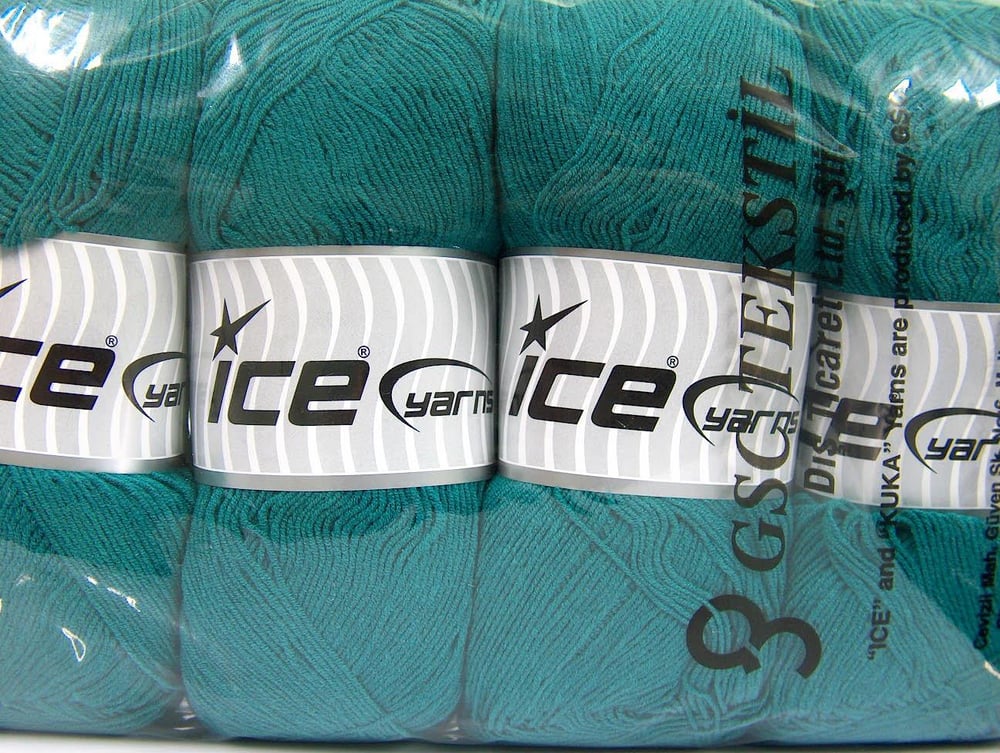 4x100gr. LORENA SUPERFINE Zümrüt Yeşil Akrilik, Pamuk Çok İnce, Yazlık İplikler, Pamuk
