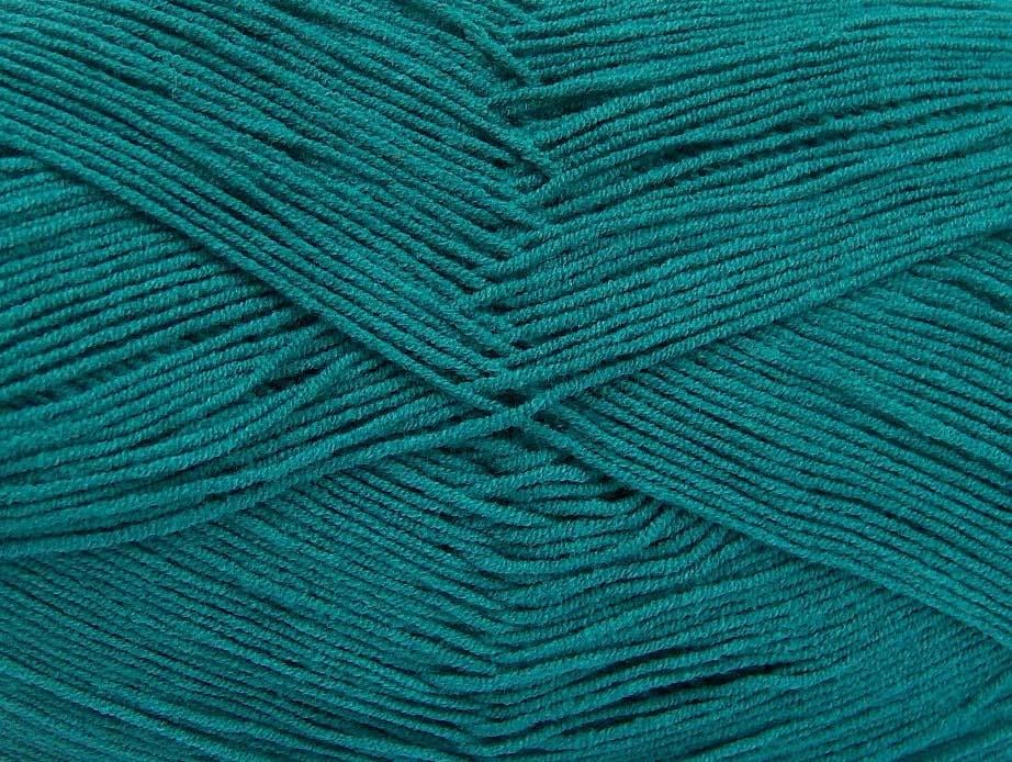 4x100gr. LORENA SUPERFINE Zümrüt Yeşil Akrilik, Pamuk Çok İnce, Yazlık İplikler, Pamuk