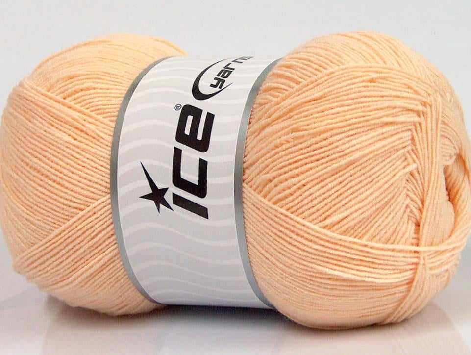 4x100gr. LORENA SUPERFINE Açık Turuncu Akrilik, Pamuk Çok İnce, Yazlık İplikler, Pamuk