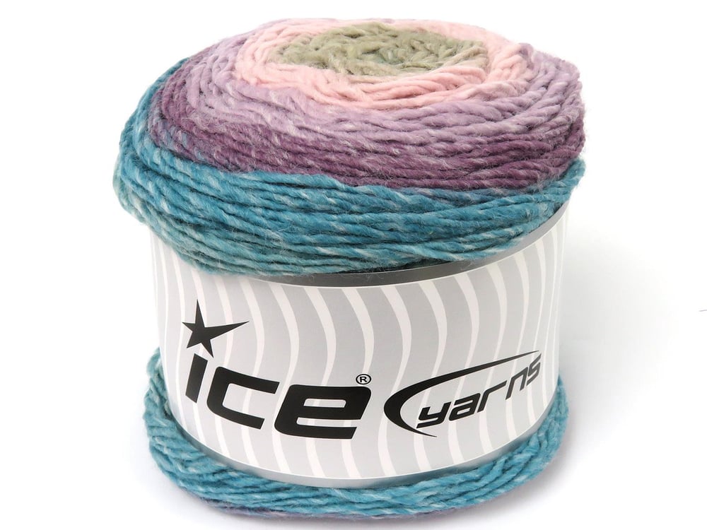 2x150gr. CAKES GALAXY Pembe, Leylak Tonları, Açık Kamel, Turkuaz Tonları Premium Akrilik Kışlık, Düz iplikler, Batik Desenli, 100% Akrilik , Akrilik