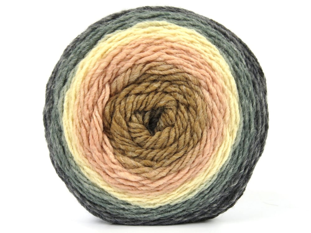 2x150gr. CAKES GALAXY Pembe, Krem, Deve Tüyü, Nane Yeşil, Gri Tonları Premium Akrilik Kışlık, Düz iplikler, Batik Desenli, 100% Akrilik , Akrilik