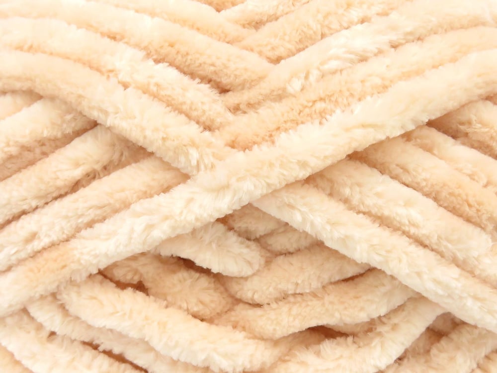 2x200gr. CHENILLE SUPERBULKY Açık Somon Mikro Fiber Kışlık, Bebe, Şönil, Çok Kalın